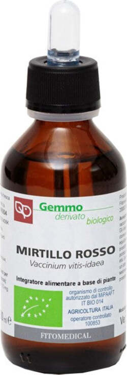 MIRTILLO-ROSSO-Macerato-Glicerinato-Bio-Gemme-100-ml-Fitomedical