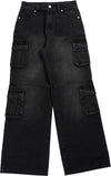 MISBHV-Washed-denim-cargo-trouser-in-black-da-donna