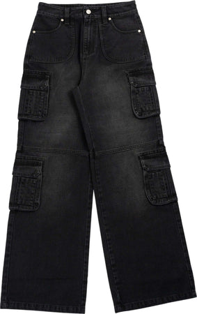 MISBHV-Washed-denim-cargo-trouser-in-black-da-donna
