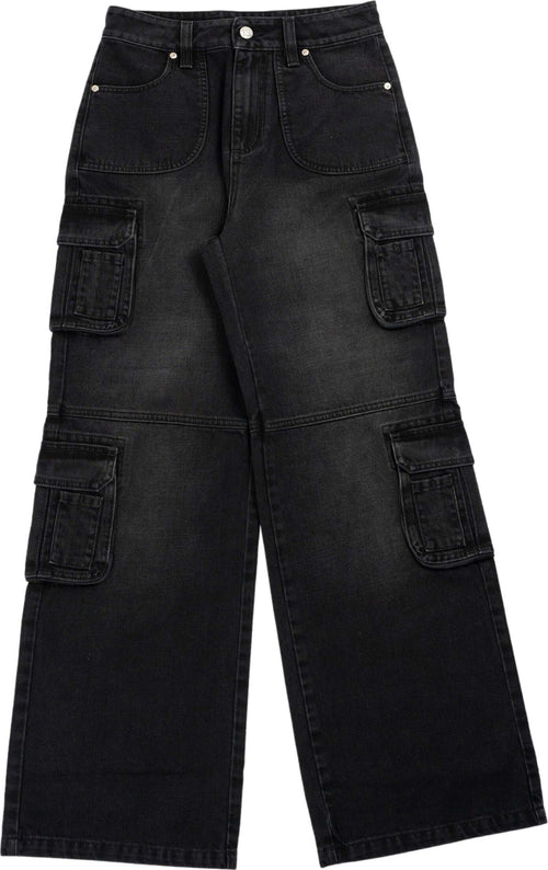 MISBHV-Washed-denim-cargo-trouser-in-black-da-donna