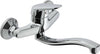 Miscelatore-A-Muro-Milano-Plus-in-Ottone-Lavello-Cucina-con-Erogazione-Orientabile