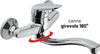 Miscelatore-A-Muro-Milano-Plus-in-Ottone-Lavello-Cucina-con-Erogazione-Orientabile