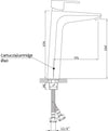 Miscelatore bagno lavabo alto completo