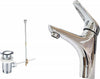 Miscelatore-Bagno-Lavandino--52970-Piletta-Scarico-Filtro-Fisso-Doppio-Foro