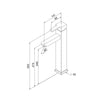 Miscelatore bagno Quadra lavabo alto cromato