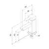 Miscelatore bagno Quadra lavabo cromato