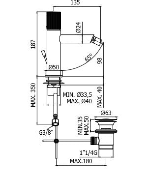 Miscelatore-Bidet-con-scarico-Clic-Clak-Jo-di-Paffoni