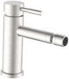 Miscelatore bidet in acciaio inox satinato tondo
