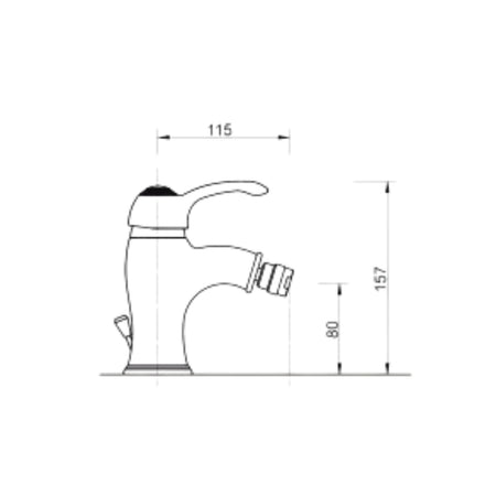 Miscelatore cromato Bologna bidet