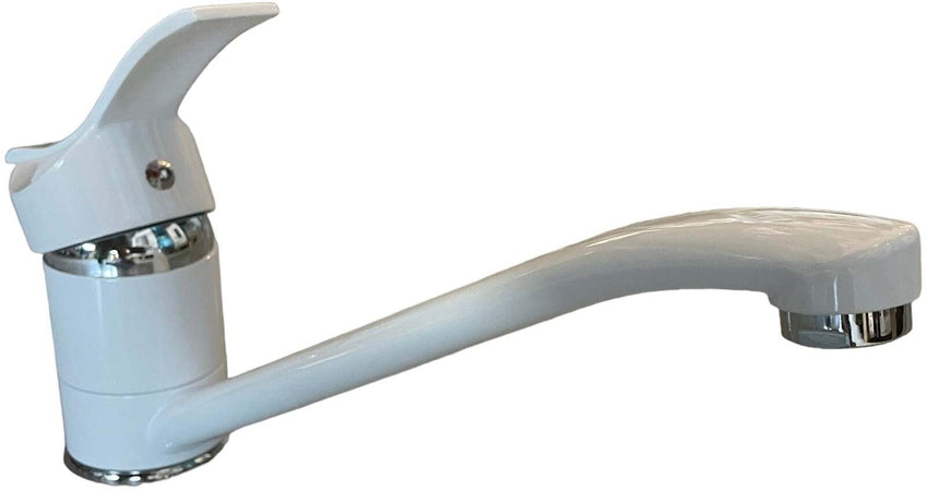 Miscelatore cucina bianco lucido