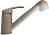 Miscelatore cucina colore marmo beige/bianco, con doccia estraibile