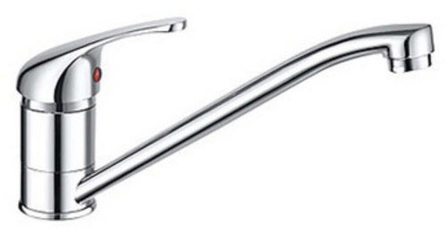 Miscelatore Cucina In Ottone Cromato Pesante Completo