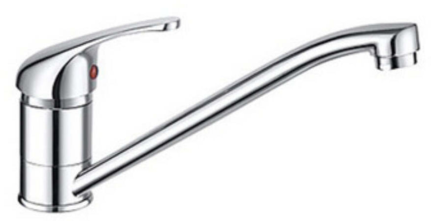 Miscelatore Cucina In Ottone Cromato Pesante Completo