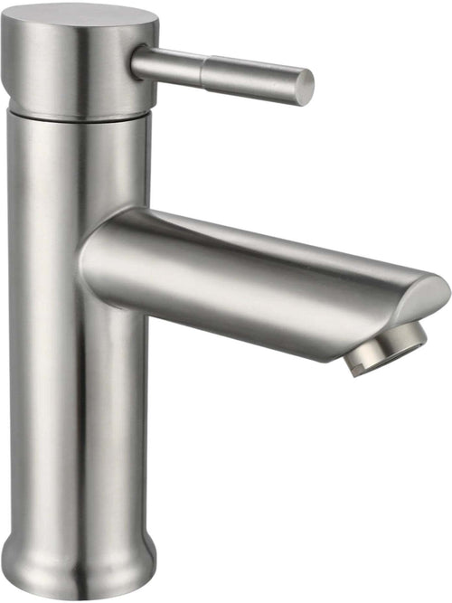 Miscelatore da bagno in acciaio inox basso, completo