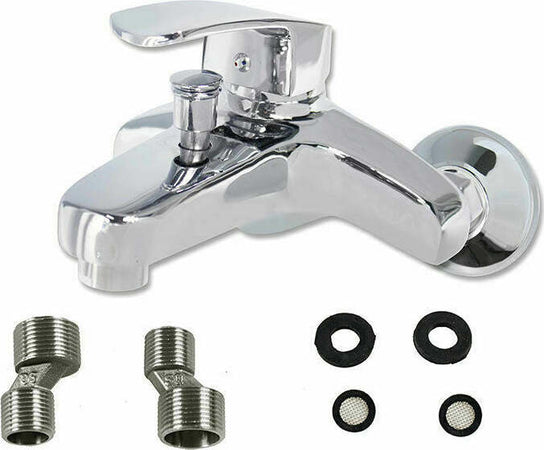 Miscelatore-da-vasca-rubinetto-bagno-con-deviatore-doccia-monocomando-cromato