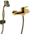 Miscelatore doccia esterno dorato oro completo,set doccia