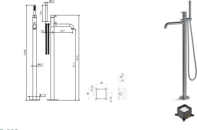 Miscelatore-in-acciaio-inox-da-incasso-per-vasca-con-colonna-a-pavimento-di-Tubico-Nilo