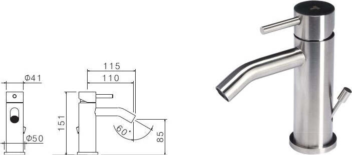 Miscelatore-in-acciaio-inox-per-Bidet-con-scarico-di-Tubico-Nilo