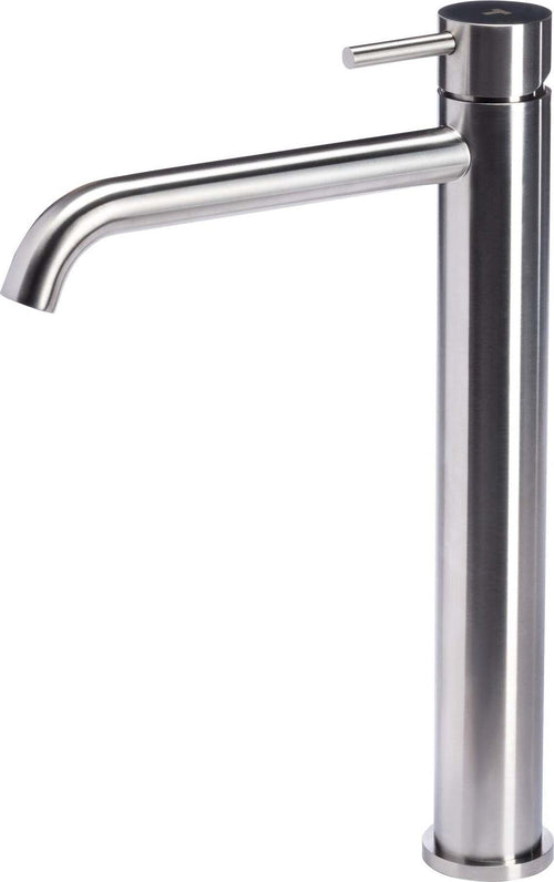 Miscelatore-in-acciaio-inox-versione-alta-per-lavabo-senza-scarico-di-Tubico-Nilo