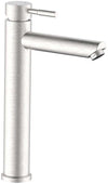 Miscelatore lavabo alto in acciaio inox