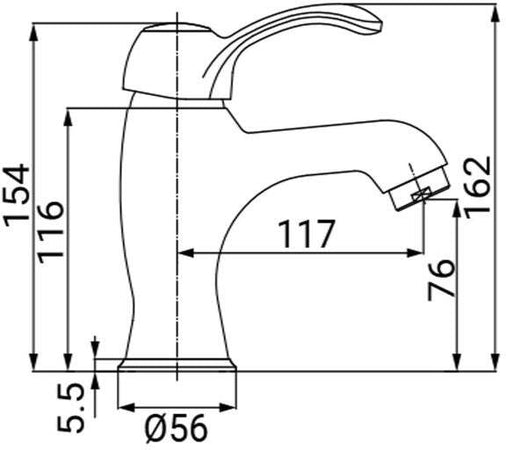 Miscelatore lavabo bronzato vecchio ottone