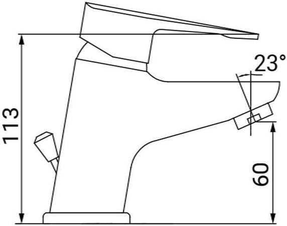 Miscelatore lavabo completo cromato