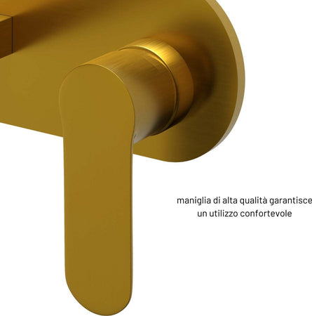 Miscelatore-Lavabo-Parete-Oceania-ad-Incasso-Ottone-Colore-Oro-Satinato