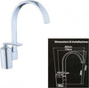 Miscelatore Lavello Acciaio 52326 Lavandino Monocomando Canna Alta Rubinetteria Fai da te/Attrezzature per cucine e bagni/Attrezzature per bagni/Rubinetti per lavandini bagno Trade Shop italia - Napoli, Commerciovirtuoso.it