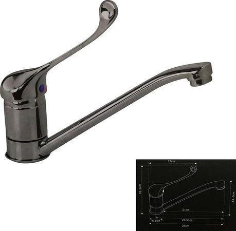 Miscelatore Lavello Acciaio 58913 Lavandino Monocomando Canna Bassa Rubinetteria Casa, arredamento e bricolage > Cucina > Rubinetti Cucina Trade Shop italia - Napoli, Commerciovirtuoso.it