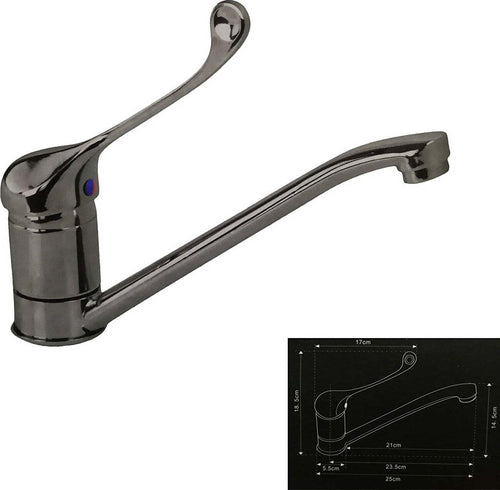Miscelatore Lavello Acciaio 58913 Lavandino Monocomando Canna Bassa Rubinetteria Casa, arredamento e bricolage > Cucina > Rubinetti Cucina Trade Shop italia - Napoli, Commerciovirtuoso.it