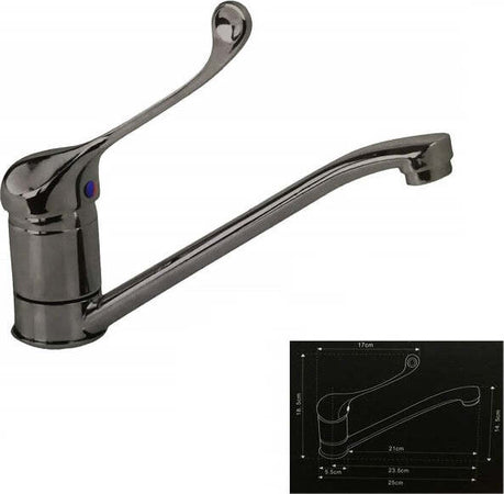 Miscelatore-Lavello-Acciaio-58913-Lavandino-Monocomando-Canna-Bassa-Rubinetteria