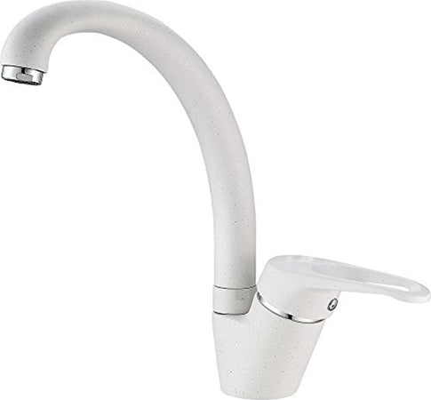 Miscelatore Lavello Bianco Per Lavandino Lavello Cucina Monocomando Fai da te/Attrezzature per cucine e bagni/Impianti per la cucina/Rubinetti da cucina/Rubinetti per lavelli da cucina Trade Shop italia - Napoli, Commerciovirtuoso.it