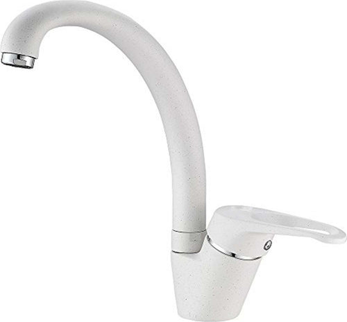 Miscelatore Lavello Bianco Per Lavandino Lavello Cucina Monocomando Fai da te/Attrezzature per cucine e bagni/Impianti per la cucina/Rubinetti da cucina/Rubinetti per lavelli da cucina Trade Shop italia - Napoli, Commerciovirtuoso.it