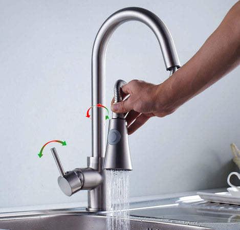 MISCELATORE LAVELLO CUCINA DOCCIA ESTRAIBILE PROFESSIONALE CROMATO RUBINETTO Fai da te/Attrezzature per cucine e bagni/Impianti per la cucina/Rubinetti da cucina/Rubinetti per lavelli da cucina Trade Shop italia - Napoli, Commerciovirtuoso.it