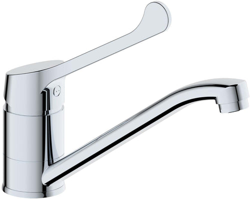 Miscelatore lavello cucina leva clinica completo