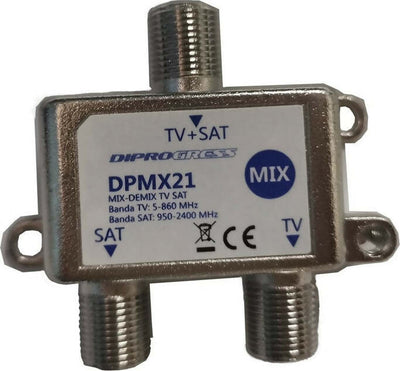 Miscelatore-MIX-/-DEMIX-SAT-e-TV-per-interni-DIPROGRESS-DPMX21