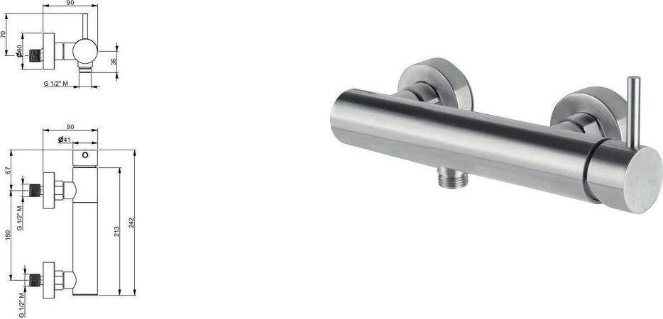 Miscelatore-monocomando-esterno-per-doccia-in-acciaio-inox-di-Tubico-Nilo