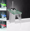 Miscelatore Monocomando Rubinetto A Cascata Vetro A Led Rubinetteria Bagno Rubinetti Bagno Trade Shop italia - Napoli, Commerciovirtuoso.it