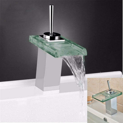 Miscelatore Monocomando Rubinetto Cascata Vetro Rubinetteria Lavabo Bagno Rubinetti Bagno Trade Shop italia - Napoli, Commerciovirtuoso.it