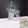 Miscelatore-Monocomando-Rubinetto-Cascata-Vetro-Rubinetteria-Lavabo-Bagno