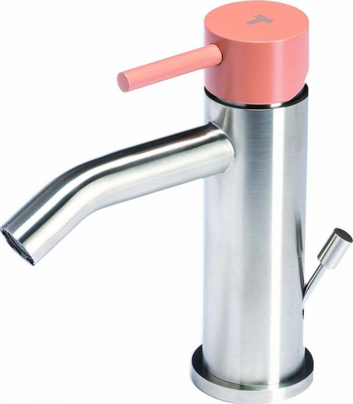 Miscelatore-per-Bidet-con-scarico-e-maniglia-colorata-di-Tubico
