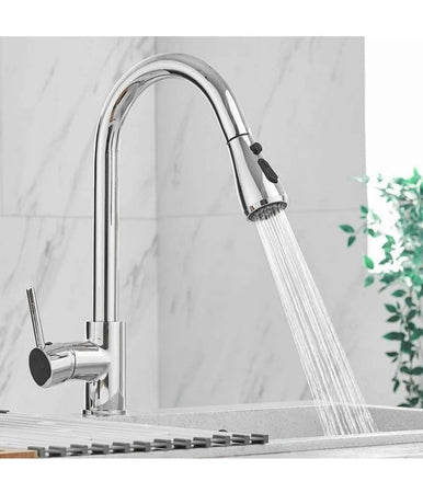 Miscelatore Per Cucina Rubinetto Con Doccetta Estraibile Monocomando Cromato 79570