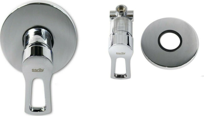 Miscelatore-per-doccia-ad-incasso-da-parete-rubinetto-ottone-cromato-rotondo