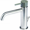 Miscelatore-per-lavabo-con-scarico-e-maniglia-colorata-di-Tubico