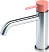 Miscelatore-per-lavabo-senza-scarico-con-maniglia-colorata-di-Tubico