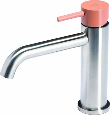 Miscelatore-per-lavabo-senza-scarico-con-maniglia-colorata-di-Tubico
