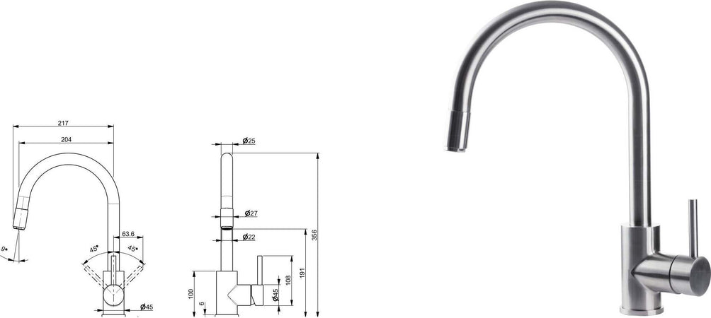Miscelatore-per-lavello-con-canna-tonda-girevole-e-doccetta-estraibile-in-acciaio-inox-Tubico-Kitchen-River