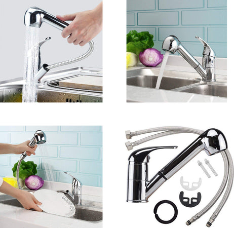 Miscelatore per Lavello Cucina con Doccetta Estraibile Monocomando Fai da te/Attrezzature per cucine e bagni/Impianti per la cucina/Rubinetti da cucina/Rubinetti per lavelli da cucina Ogomondo - Martina Franca, Commerciovirtuoso.it