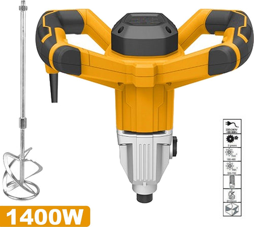 Miscelatore Per Malta 1400 Watt Trapano Mescolatore Colla Cemento Con Frusta M14 Fai da te/Utensili elettrici e a mano/Utensili elettrici/Agitatori Trade Shop italia - Napoli, Commerciovirtuoso.it