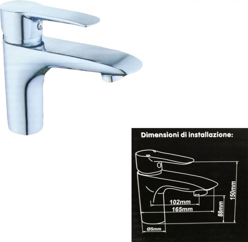 Miscelatore Rubinetto 52339 Bagno Lavabo Lavandino Monocomando Rubinetteria Rubinetti Bagno Trade Shop italia - Napoli, Commerciovirtuoso.it